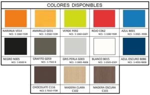 Colores de compacto fenólico en stock.